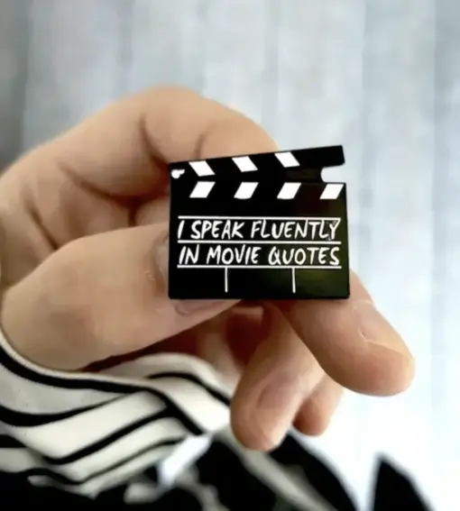I Speak Fluently In Movie - Brooch Enamel Pin - Image 2